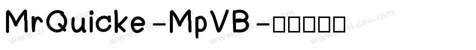 MrQuicke-MpVB字体转换