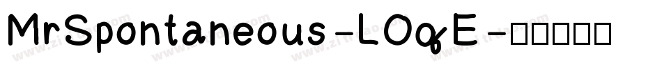 MrSpontaneous-LOqE字体转换