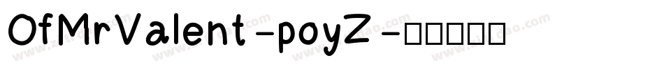 OfMrValent-poyZ字体转换