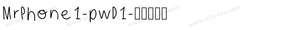 MrPhone1-pwD1字体转换