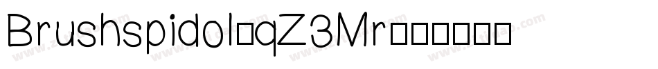 Brushspidol-qZ3Mr字体转换