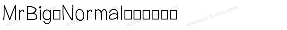 MrBig-Normal字体转换