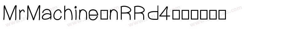 MrMachine-nRRD4字体转换