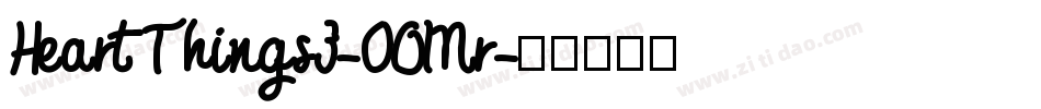 HeartThings3-0OMr字体转换