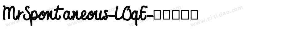 MrSpontaneous-LOqE字体转换
