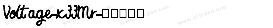 Voltage-x33Mr字体转换