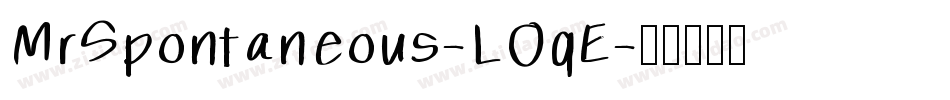 MrSpontaneous-LOqE字体转换