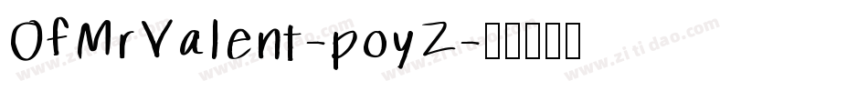 OfMrValent-poyZ字体转换
