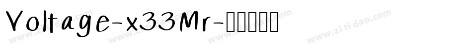 Voltage-x33Mr字体转换