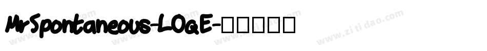 MrSpontaneous-LOqE字体转换