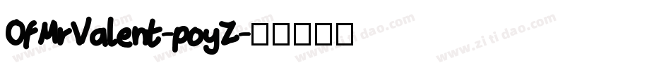 OfMrValent-poyZ字体转换