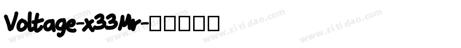 Voltage-x33Mr字体转换