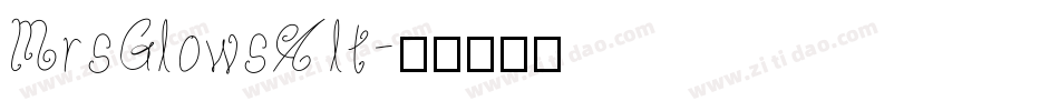 MrsGlowsAlt字体转换