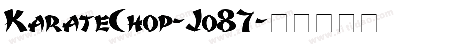 KarateChop-Jo87字体转换