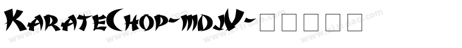 KarateChop-mdjV字体转换
