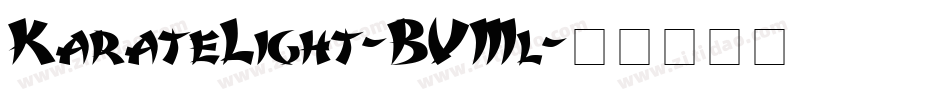 KarateLight-BVMl字体转换