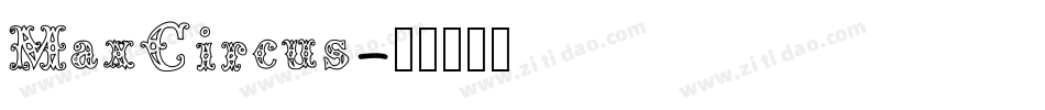 MaxCircus字体转换