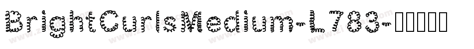 BrightCurlsMedium-L783字体转换