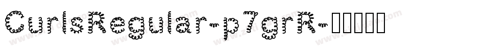 CurlsRegular-p7grR字体转换