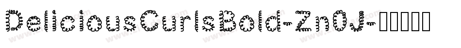 DeliciousCurlsBold-Zn0J字体转换