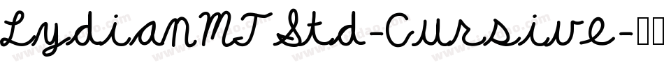 LydianMTStd-Cursive字体转换