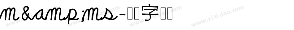 m&ms字体转换