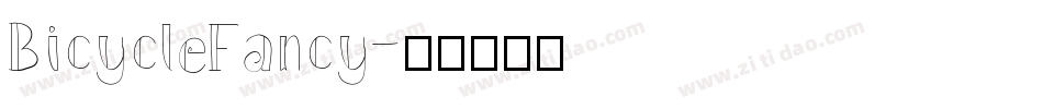 BicycleFancy字体转换