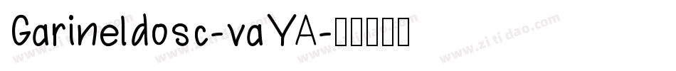 Garineldosc-vaYA字体转换