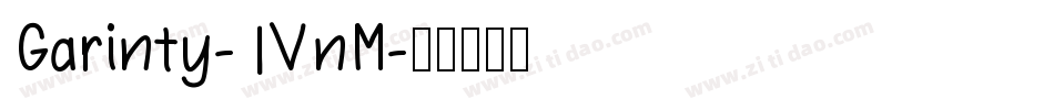 Garinty-1VnM字体转换