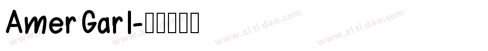AmerGarI字体转换