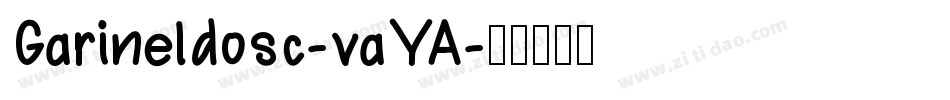 Garineldosc-vaYA字体转换