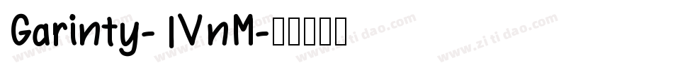 Garinty-1VnM字体转换