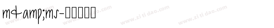 m&ms字体转换