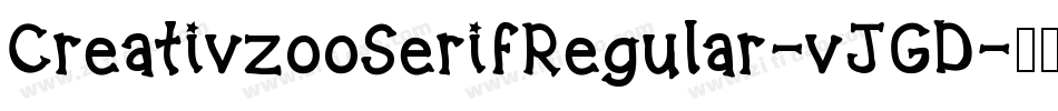 CreativzooSerifRegular-vJGD字体转换