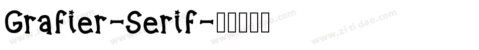 Grafier-Serif字体转换