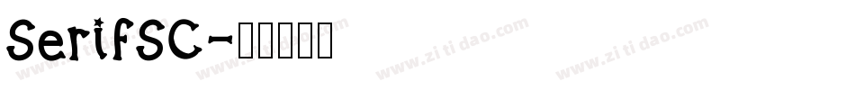 SerifSC字体转换