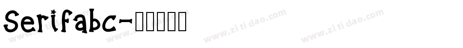 Serifabc字体转换