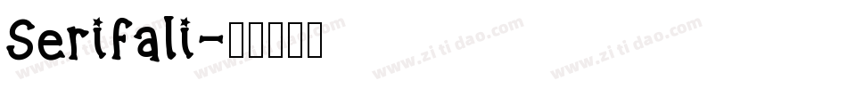 Serifali字体转换