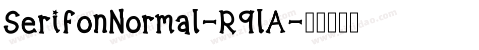 SerifonNormal-R9lA字体转换
