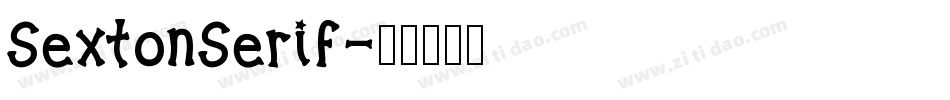 SextonSerif字体转换