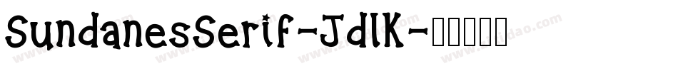 SundanesSerif-JdlK字体转换