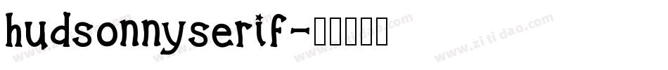 hudsonnyserif字体转换