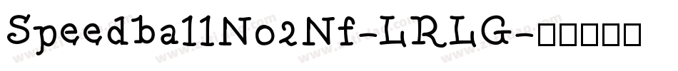 SpeedballNo2Nf-LRLG字体转换