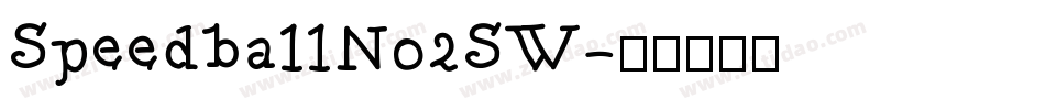 SpeedballNo2SW字体转换