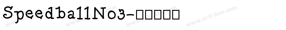 SpeedballNo3字体转换