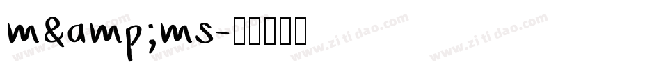 m&ms字体转换