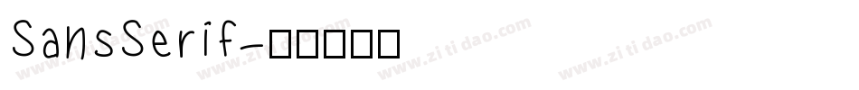 SansSerif字体转换