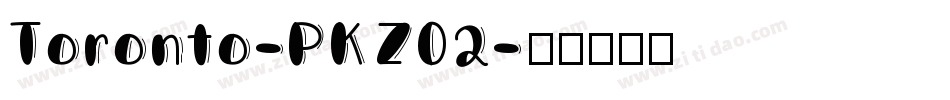 Toronto-PKZ02字体转换