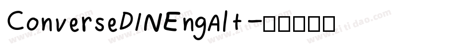 ConverseDINEngAlt字体转换
