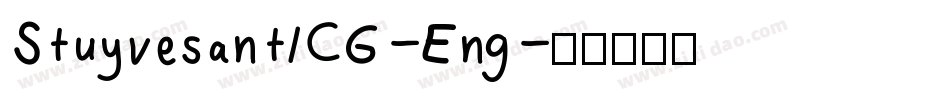 StuyvesantICG-Eng字体转换
